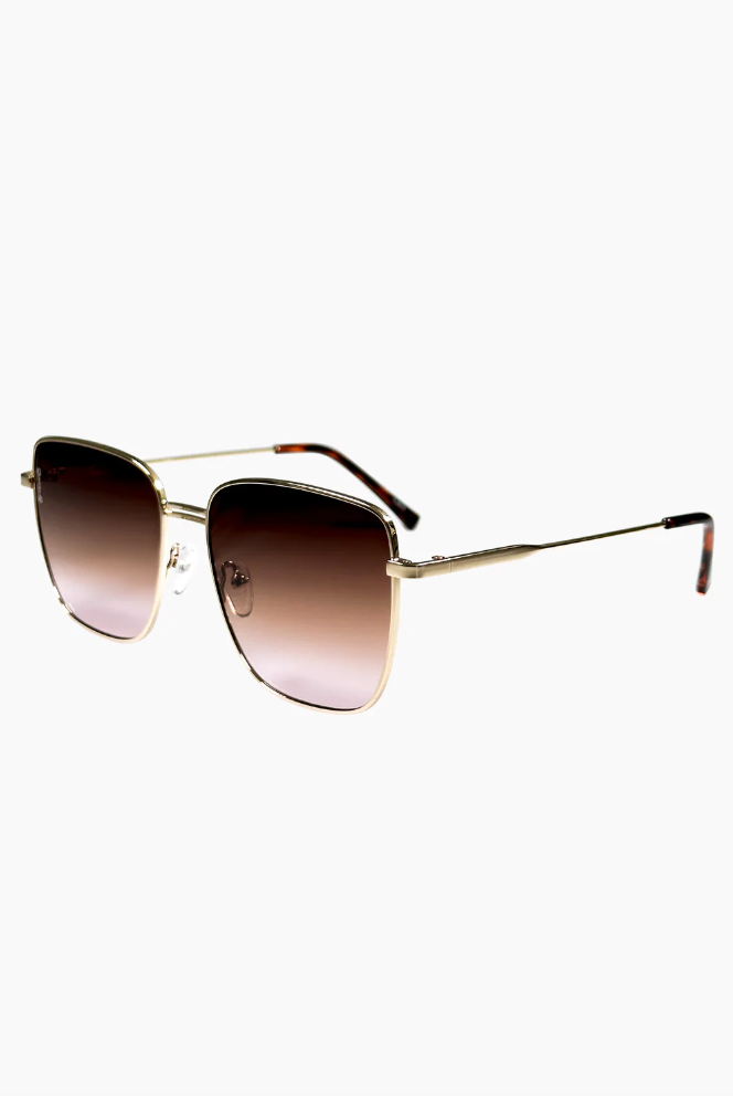 Otra Eyewear Rita Gold/Brown To Pink Fade - hvittrad.no