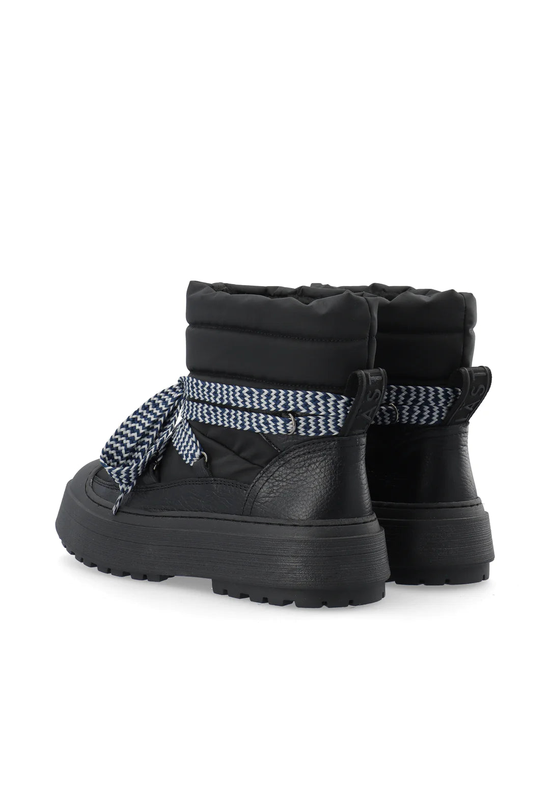 LÄST Snowboot Leather/Textile Black - hvittrad.no