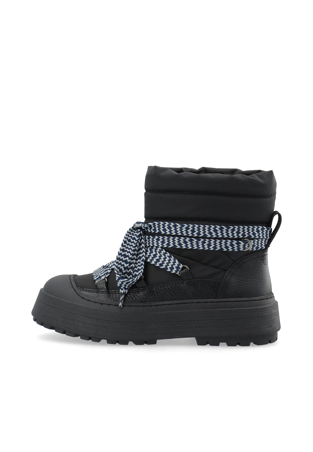 LÄST Snowboot Leather/Textile Black - hvittrad.no