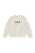 Ganni Isoli Ganni Oversized Sweatshirt Egret - hvittrad.no