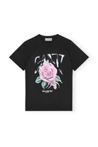 GANNI Basic Jersey Rose Relaxed T-shirt Phantom - hvittrad.no