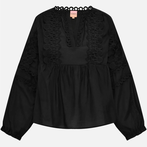 KaiaGO Lace Blouse Black