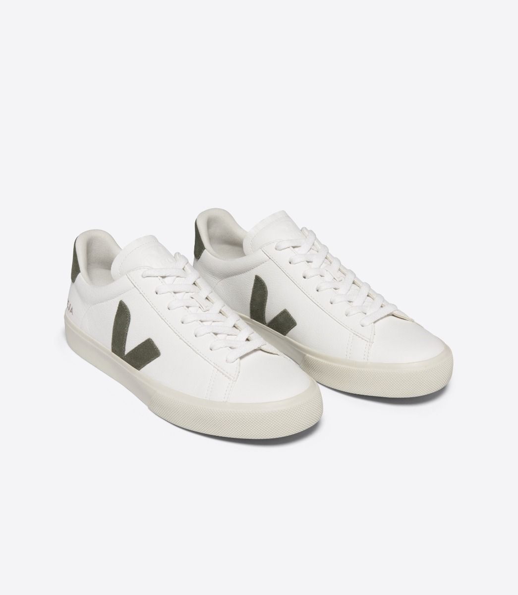 Veja Campo Chromefree Extra White Kaki - hvittrad.no