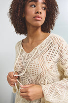 Noella Seattle Sweater Off White - hvittrad.no