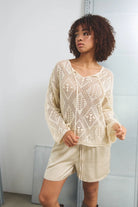 Noella Seattle Sweater Off White - hvittrad.no