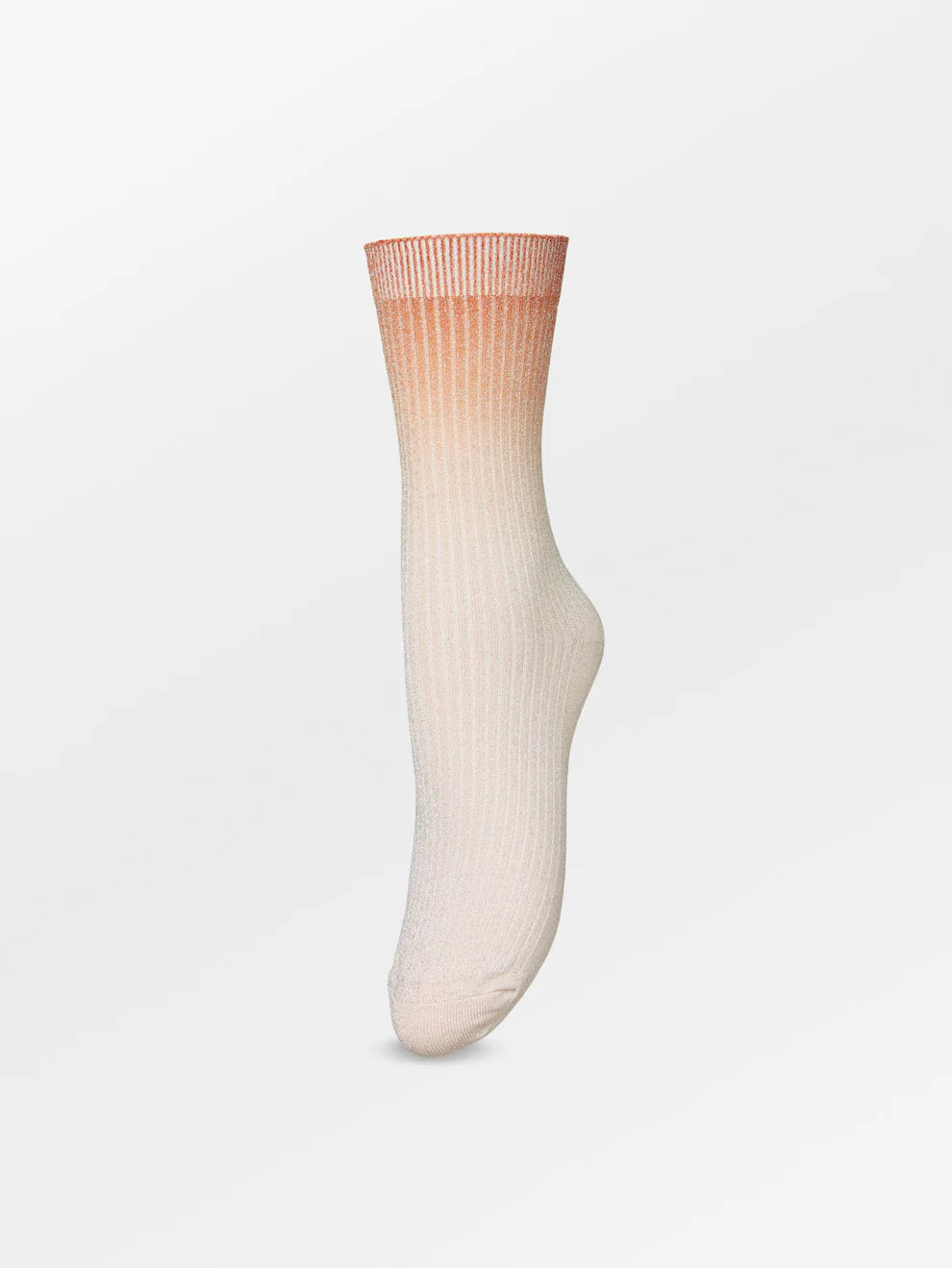 Gradiant Glitter Sock Peach Whip Pink