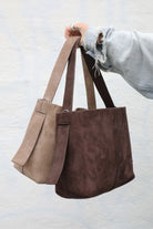 Beck Söndergaard Suede Fraya Small Bag Moral Gray - hvittrad.no