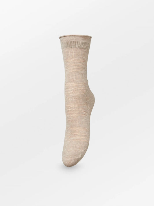 Lucretia Wola Sock Dark Beige Melange