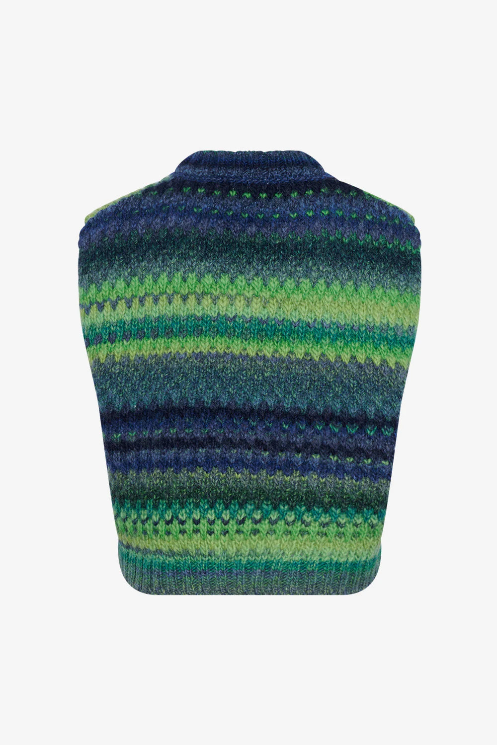 Noella Gio Knit Vest Green Mix - hvittrad.no