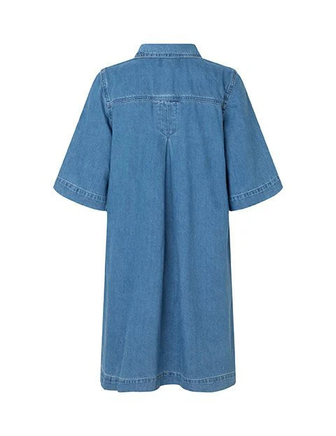 Global Funk Mira-G Dress Mid Vintage Blue - hvittrad.no