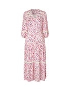 Mbym Shanaya V Lace-M Dress Betania Print - hvittrad.no