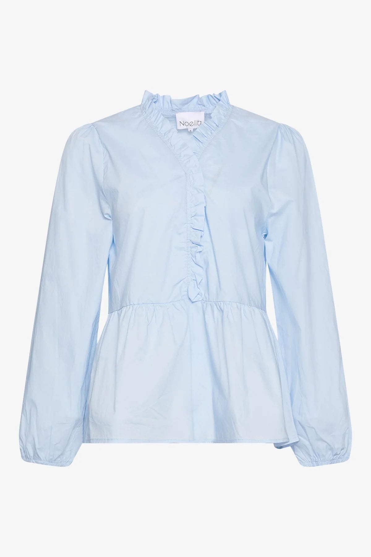 Noella Matti Blouse Poplin Light Blue - hvittrad.no