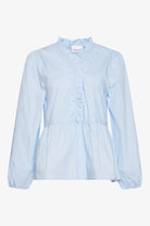 Noella Matti Blouse Poplin Light Blue - hvittrad.no