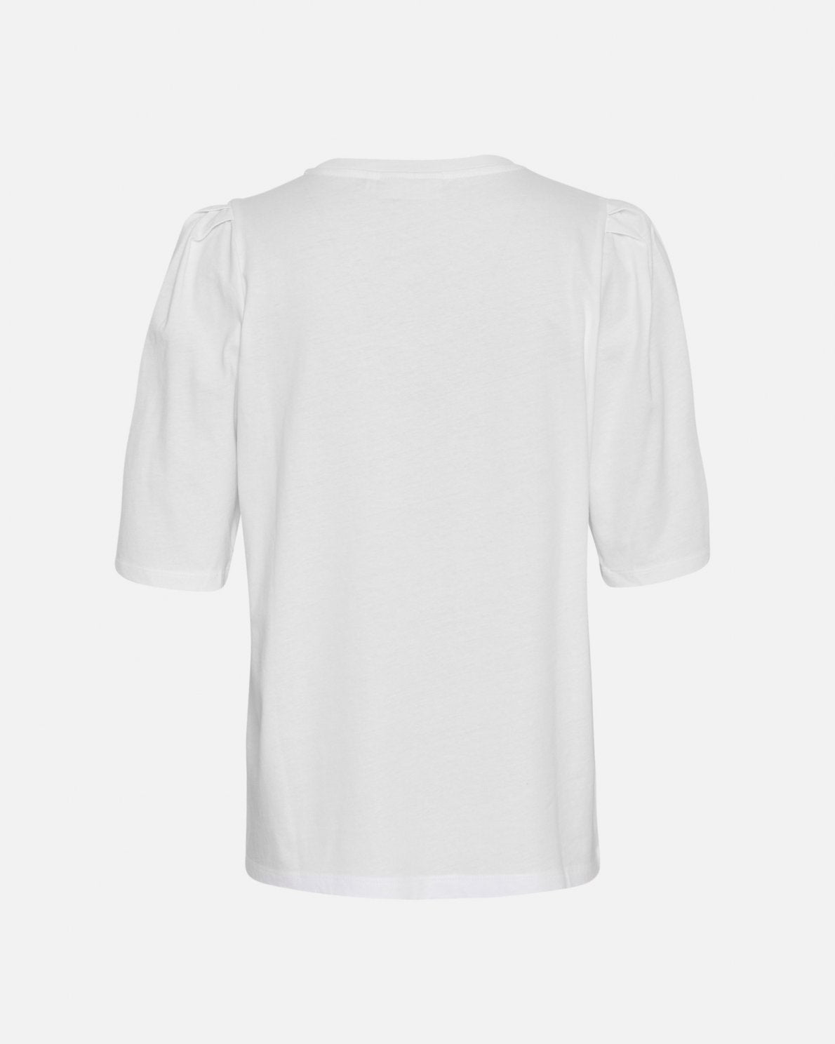 MSCH Copenhagen Begitta Organic Puff Tee Bright White - hvittrad.no