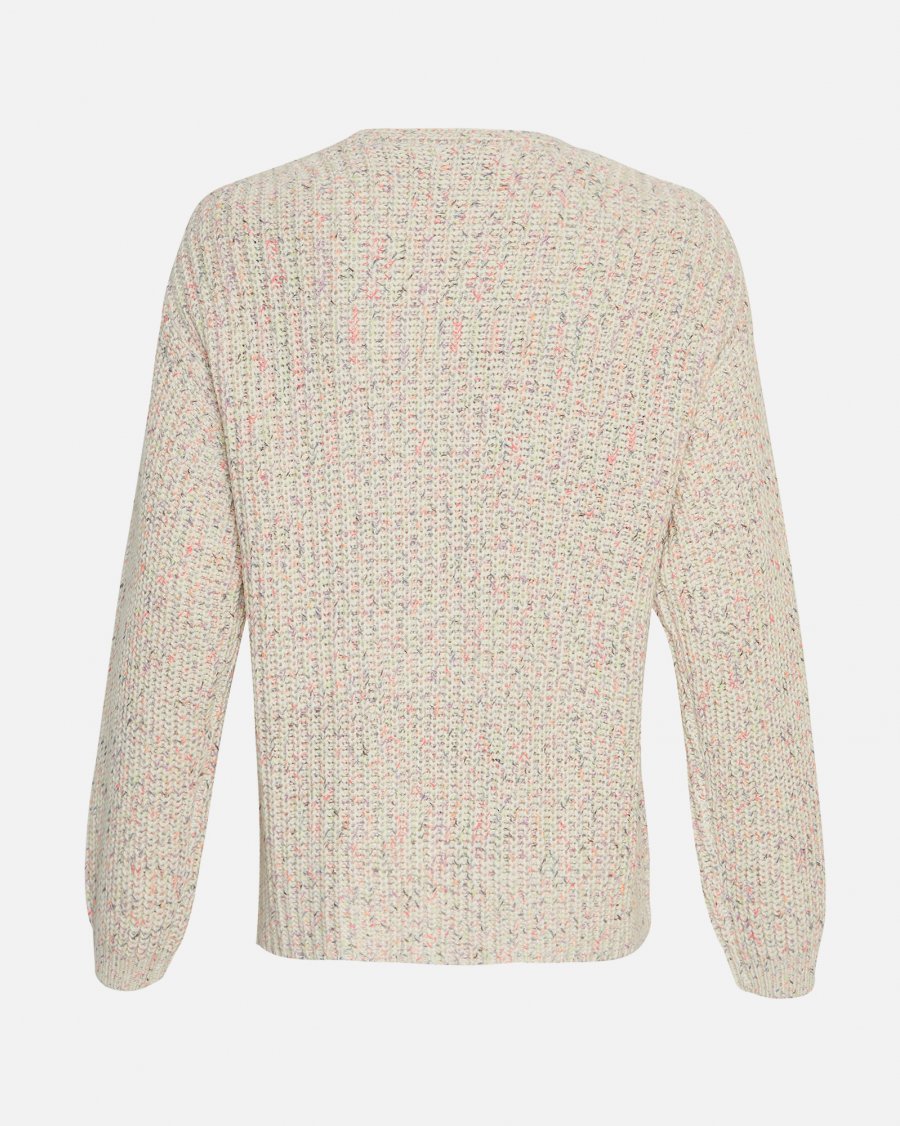 MSCH Copenhagen Dealyn V Pullover Egret - hvittrad.no