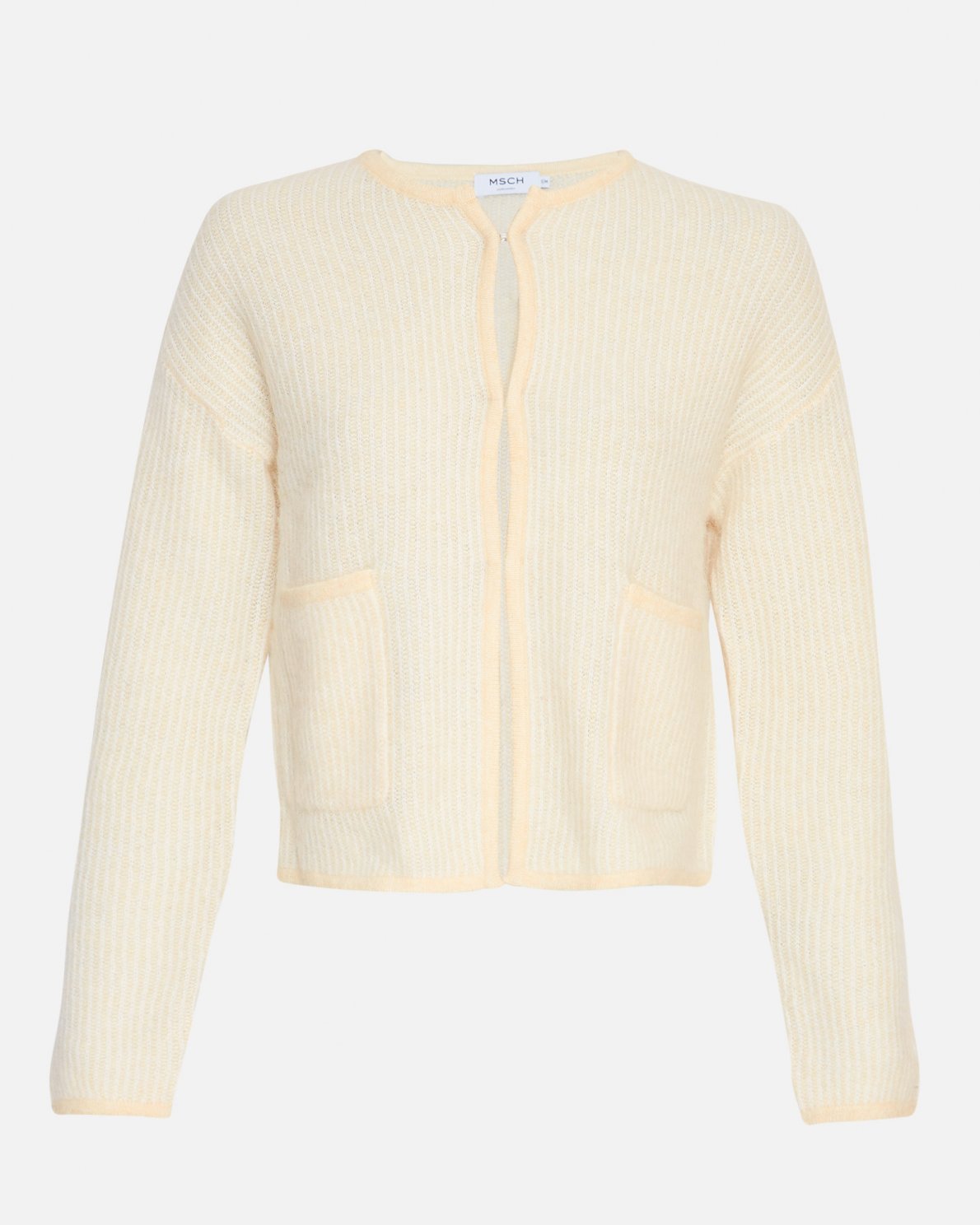 MSCH Copenhagen Eliza Nenaya Cardigan STP R Yellow/ Ice - hvittrad.no