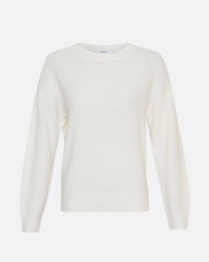 MSCH Copenhagen Festina Hope O Pullover Egret - hvittrad.no