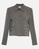 Moss Copenhagen Henrika Blazer Grey Melange - hvittrad.no