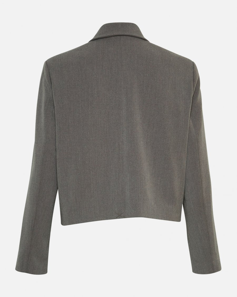 Moss Copenhagen Henrika Blazer Grey Melange - hvittrad.no