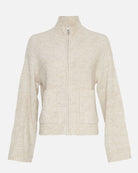 MSCH Copenhagen Lediona Hope Cardigan Oatmeal Melange - hvittrad.no