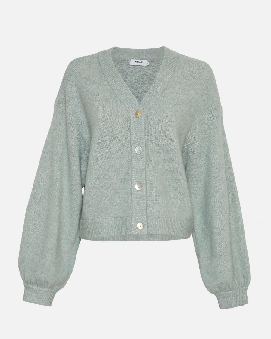 MSCH Copenhagen Petrinelle Hope Cardigan Green Milieu - hvittrad.no