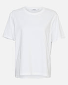 MSCH Copenhagen Terina Organic Tee Bright White - hvittrad.no