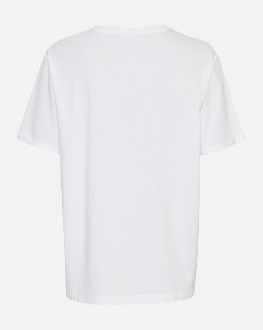 MSCH Copenhagen Terina Organic Tee Bright White - hvittrad.no