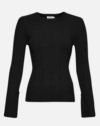 Moss Copenhagen Vendela Rachelle Pullover Black - hvittrad.no