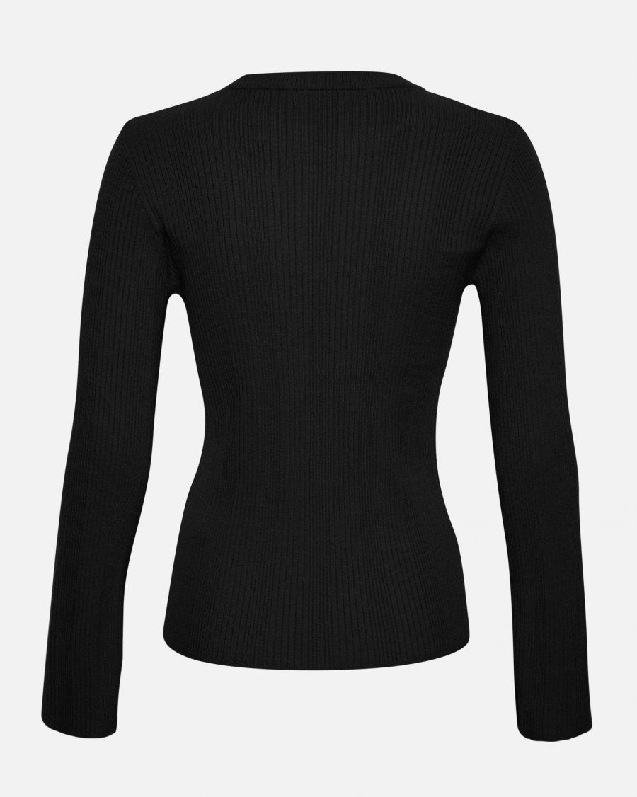 Moss Copenhagen Vendela Rachelle Pullover Black - hvittrad.no