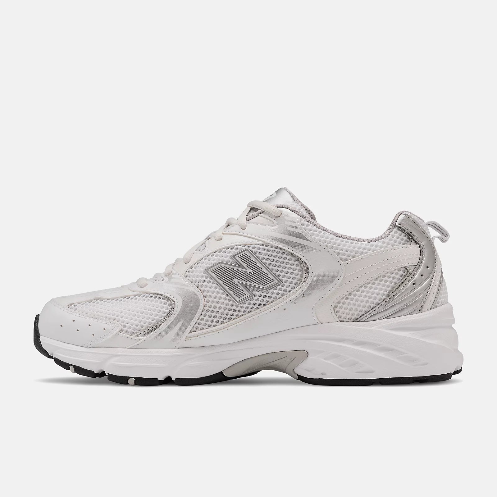 New Balance MR530 White/Silver Metallic - hvittrad.no