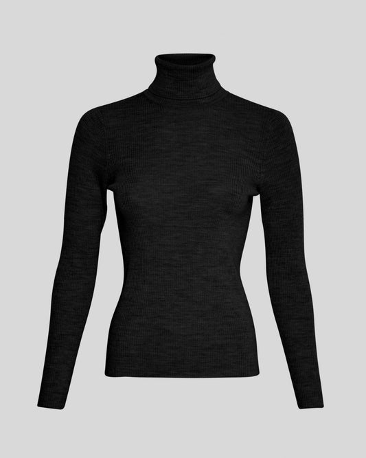 Rigmor Avalina Rib R Pullover Black