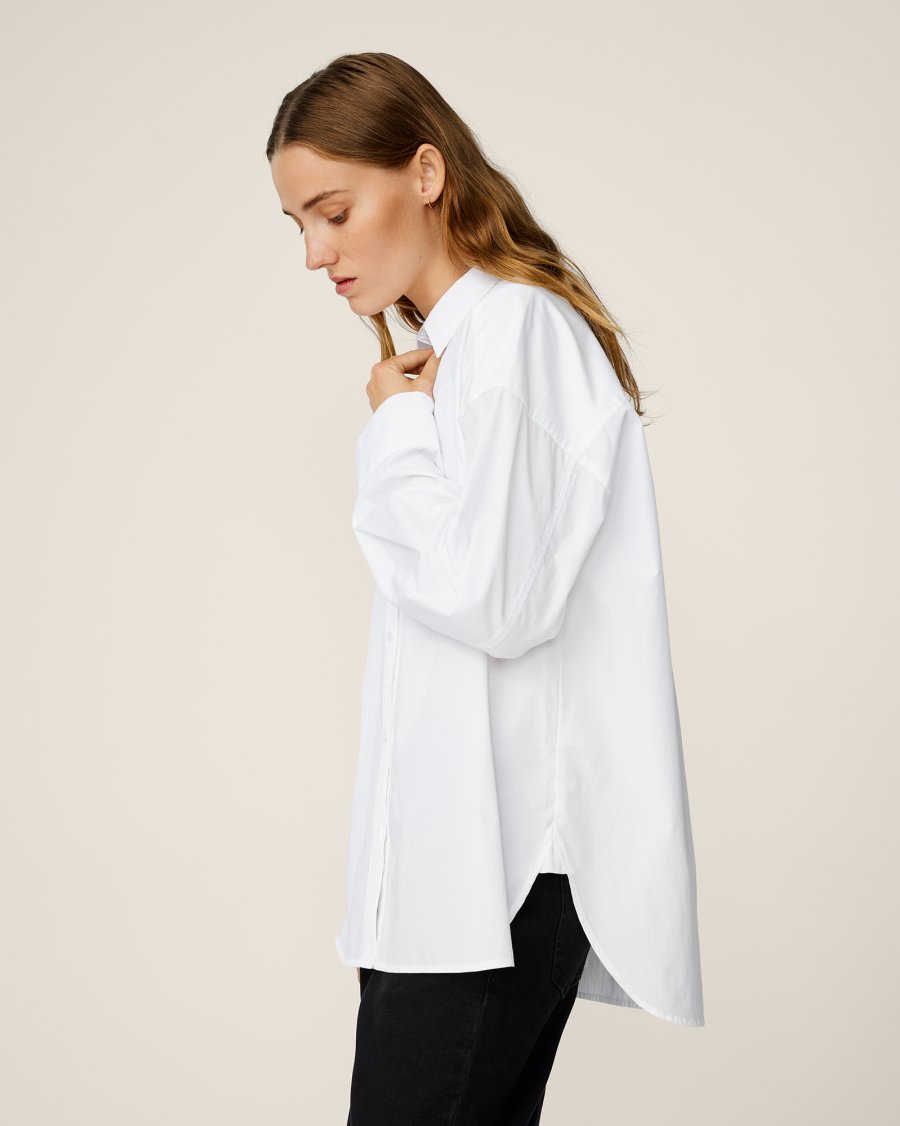 MSCH Copenhagen Talora Zenika Shirt Bright White - hvittrad.no