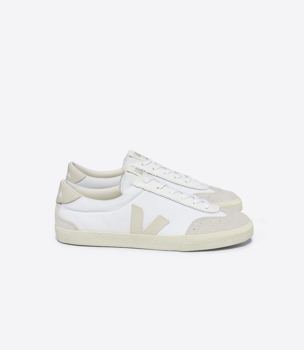 Veja Volley Canvas White Pierre - hvittrad.no